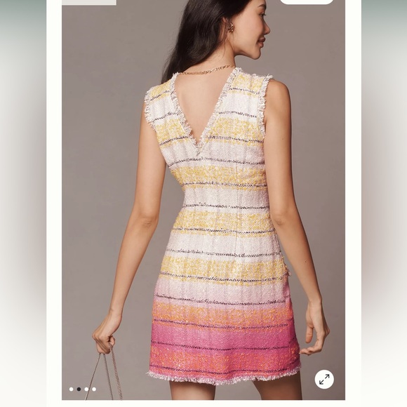 SALE LAST ONE ⭐️Anthropologie MAEVE tweed, mini dress NWT - Picture 6 of 6